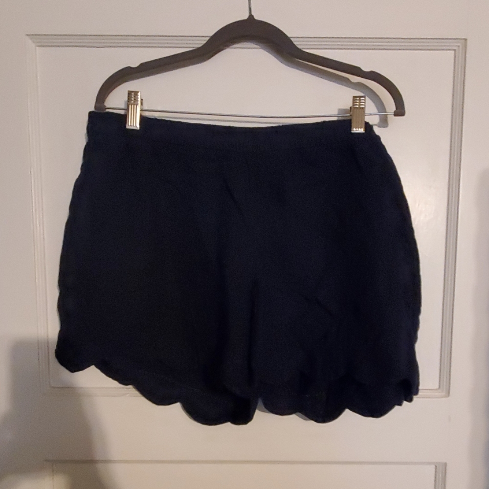 Navy Linen Soft Shorts